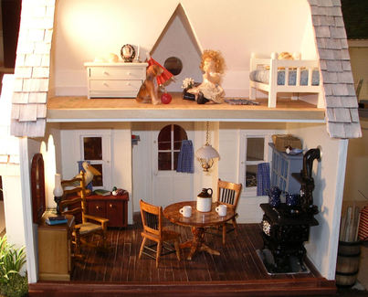 Amos Gooch's Cottage New Enlgand Miniatures