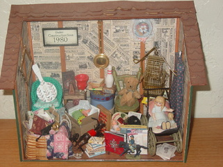 Miniature Dollhouse Attic