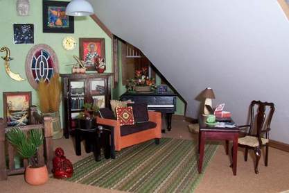San Franciscan Dollhouse Sitting Room